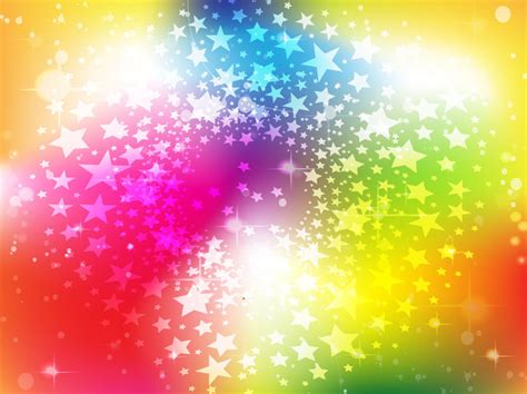 Bright Rainbow Stars Background Vector Art & Graphics | freevector.com