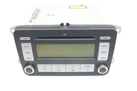 VW GOLF 5 Radio CD Player Original RCD300 1K0035186AD MP3 Mit Code EUR