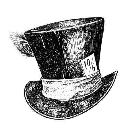 Hand Drawn Mad Hatters Infamous Hat By Laura Scribbles Illustration