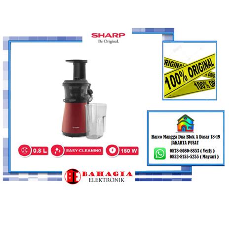 Promo Sharp Slow Juicer EJ C20Y RD Merah Cicil 0 3x Jakarta Pusat