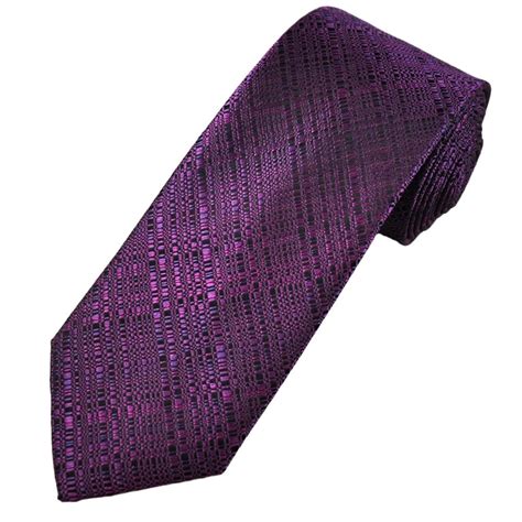 Tresanti Celeste Cerise Pink Black Patterned Men S Silk Designer Tie