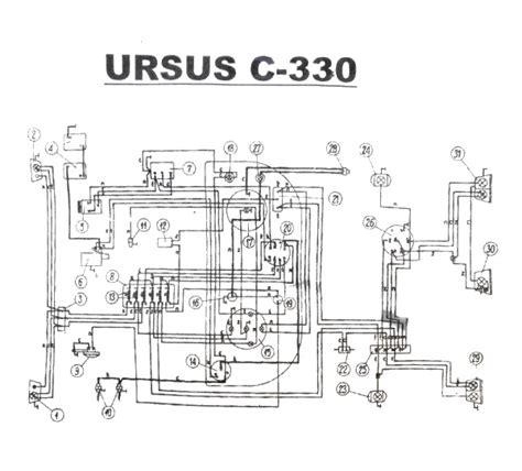 Instalacja elektryczna wiązka polska Ursus C 330 ROLNIKSZUKA