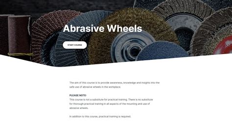 Abrasive Wheels Training Online Praxis42