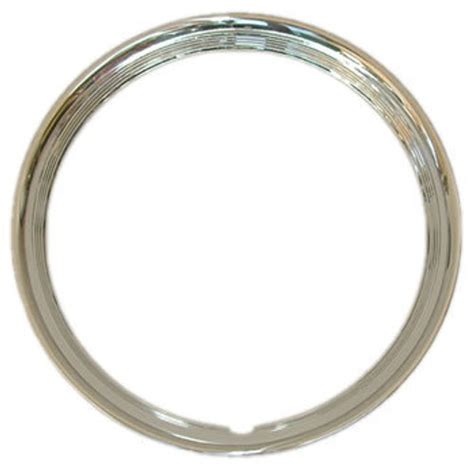 15 Inch Ribbed Trim Ring Brilliant Solid Stainless Steel Beauty Rings