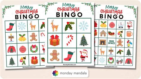 180 Christmas Bingo Cards (Free PDF Printables)