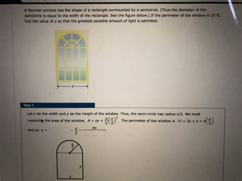 Solved A Norman Window Has The Shape Of A Rectangle Chegg