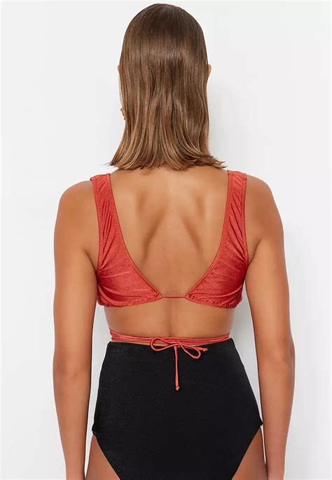 Buy Trendyol Tie Triangle Bikini Top Online Zalora Malaysia