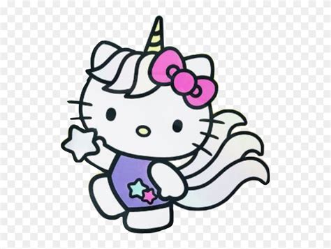 Hellokitty Unicorn Hellokittyunicorn Sanrio Freetoedit Hello Kitty And Unicorn Clipart