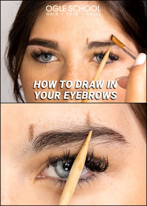 How To Draw In Your Eyebrows With Fool Proof Guides Cosmetology School And Beauty School In