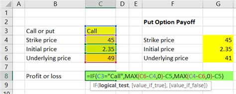 Merging Call and Put Payoff Calculations - Macroption