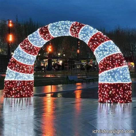 Outdoor Christmas archway with LED lights | iChristmasLight | Christmas arch, Christmas lights ...