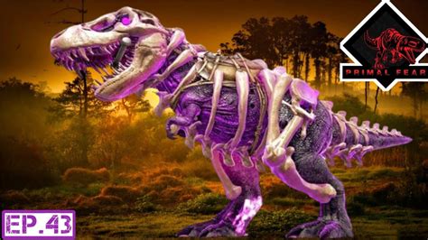 Ark Survival Evolved Skeletonized Tyrannosaur Rex Taming Primal