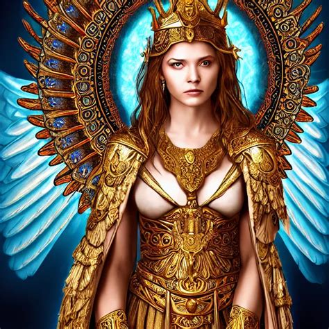 Beautiful Angel Warrior Queen In Ornate Robes Highly Stable Diffusion