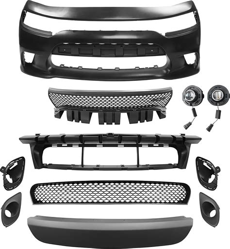 Ikon Motorsports Front Bumper Conversion Cover Compatible With 2015 2023 Dodge