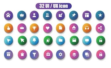 Premium Vector | Ui ux icon set 30icon set for ui ux design