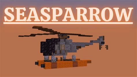 Minecraft How To Build A Helicopter In Minecraft Seasparrow