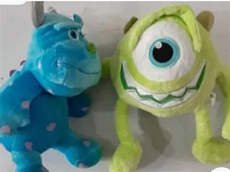 Peluche Mike Wazowski Y Sullivan 20 Cm Monsters Inc X2 Cuotas Sin Interés