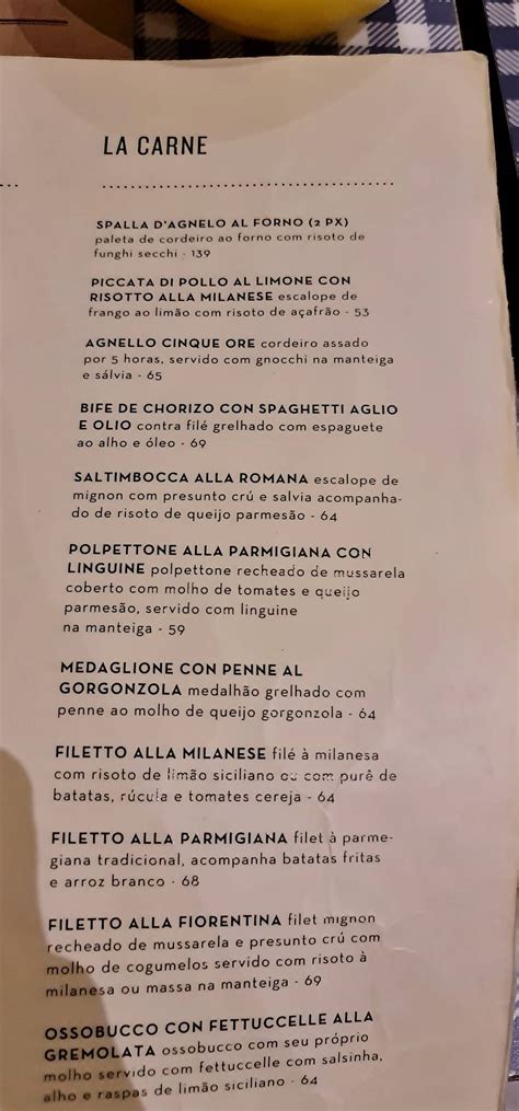 Menu Em Pecorino Bar Trattoria Eldorado Massas Vinhos Delivery