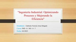 Ingenier A Industrial Gabriela Pptx