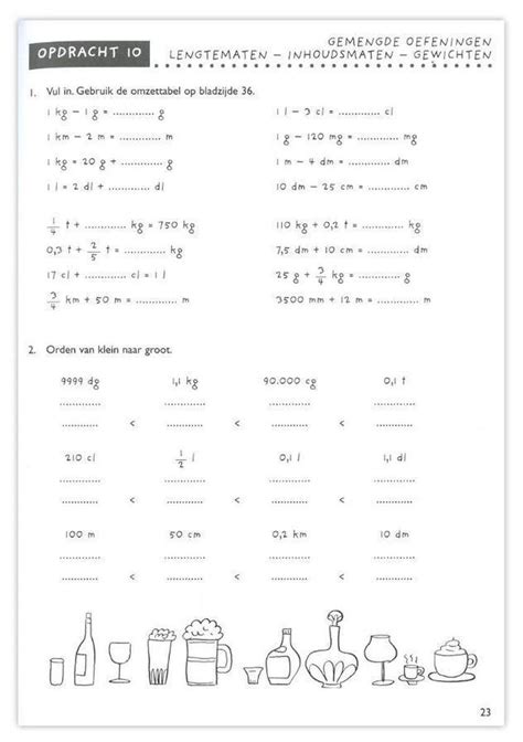 Rekenen Oefenboek Speelse Oefeningen Met Maten En Gewichten 9 10 J