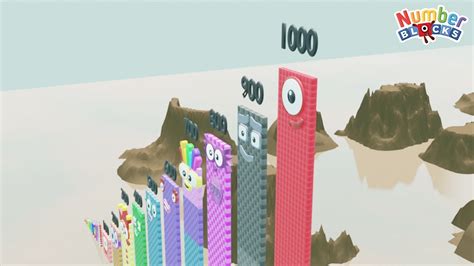 Looking For Numberblocks Comparison 1 10 Vs 100 1000 Standing Tall Numberblocks Number Pattern