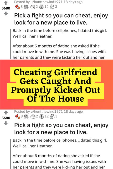 Cheating Girlfriend Gets Caught And Promptly Kicked Out Of The House Artofit