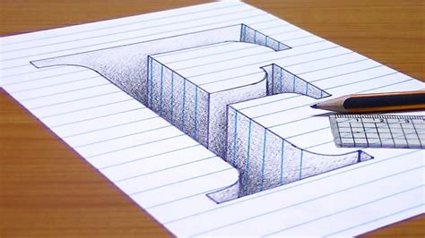 How To Draw 3d Letter F 3d Trick Art A Photo On Flickriver