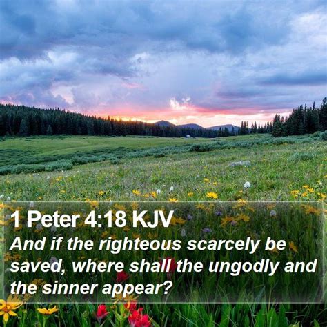 1 Peter 418 Kjv Bible Verse Images