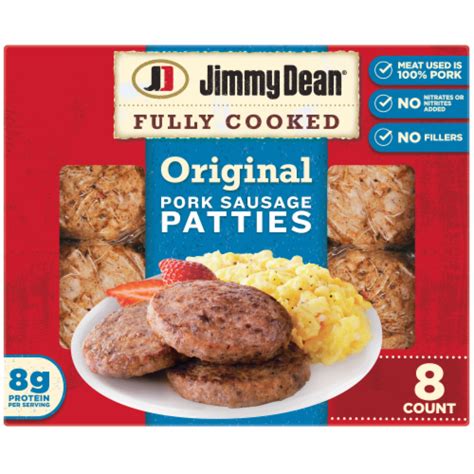 Jimmy Dean® Fully Cooked Original Pork Breakfast Sausage Patties, 9.6 ...