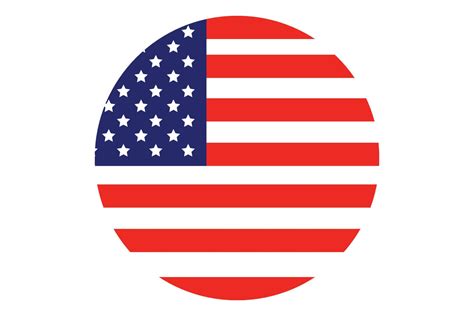 Circle Flag Vector Of Usa Vector Art At Vecteezy