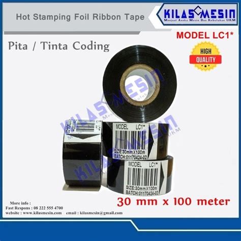 Jual Ribbon Tape 30mm X 100m LC1 Bintang Hot Stamping Foil Di Lapak