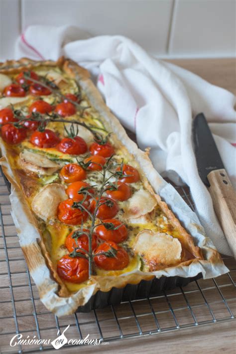 Quiche Aux Tomates Cerises Courgette Et Fromage De Chèvre Cuisinons