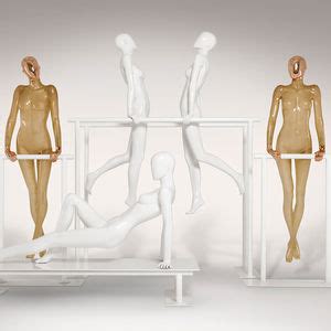 Female Display Mannequin PARIS WHITE COPPER HANS BOODT MANNEQUINS