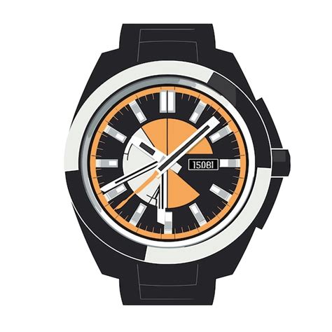 Premium Vector Wristwatch Vector Illustration Wristwatch Isolated On