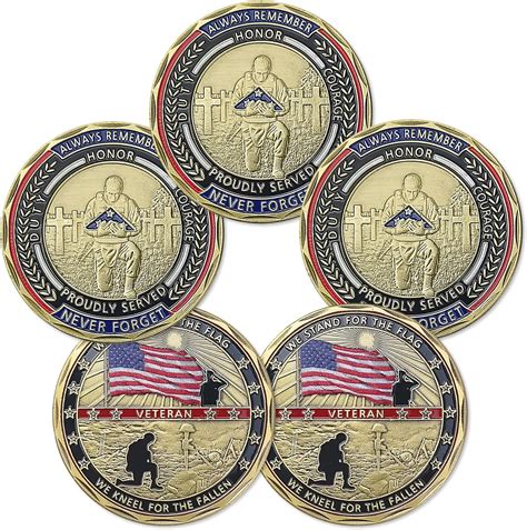 Amazon United States Veterans Challenge Coin Bulk Pack Of 5