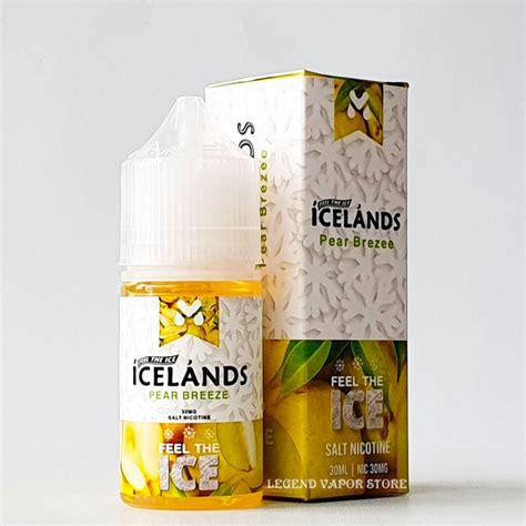 Jual SALT NIC LIQUID ICELANDS Pear Brezee 30ML 30MG AUTHENTIC