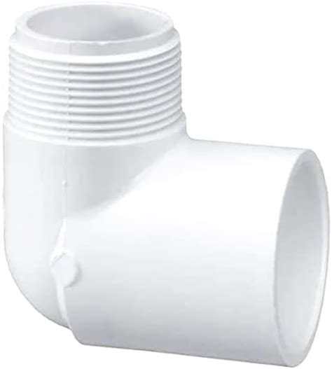 Pvc 90 Degree Elbow Pipe Connector 3 4 Inch Mnpt Male Pipe Thread X 3 4 Inch Slip Socket 90