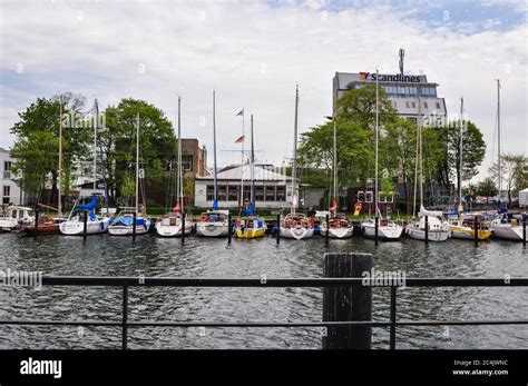 scenes  warnemunde stock photo alamy