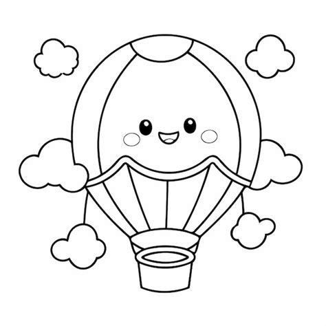 Ilustraci N Vectorial De Un Lindo Dibujo De Globo Para Ni Os Para