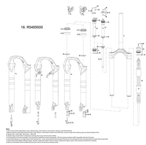 Rock Shox RockShox Spare Front Suspension Service Kit Tora TK XC32