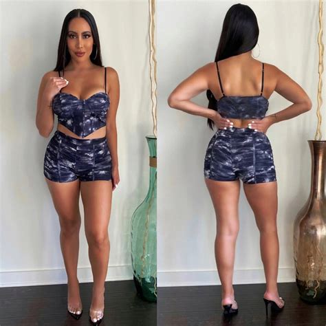 Dear Fashion Wholesale Sexy Printed Cami Top And Shorts 2 Piece Sets Yuem 66733 Df