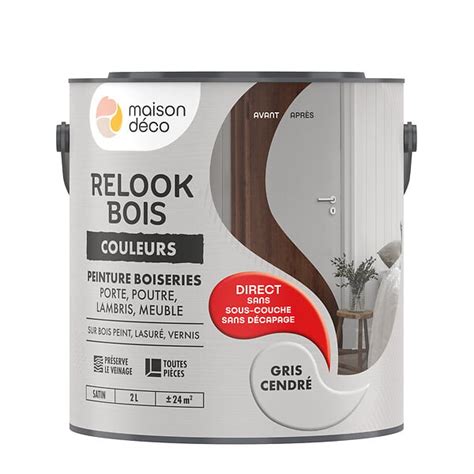 Peinture Relook Bois Beige Sable 2l Bricorama