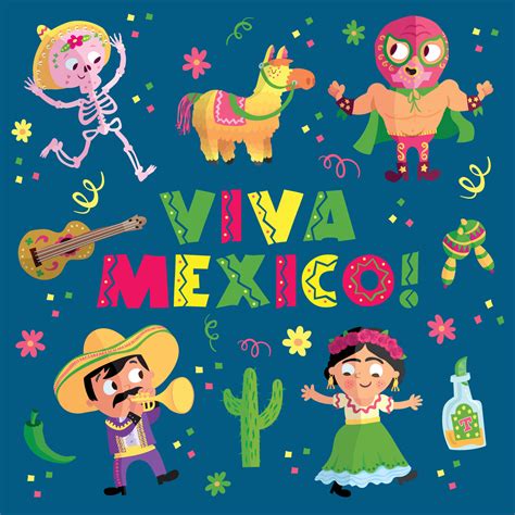 fun mexican characters 5755881 Vector Art at Vecteezy