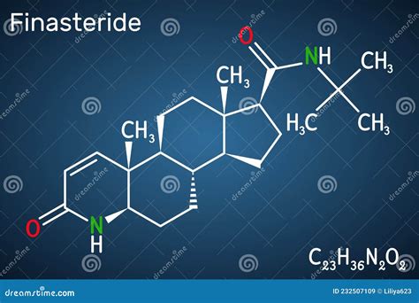 Finasteride Male Pattern Baldness Drug Molecule Also Used In Benign