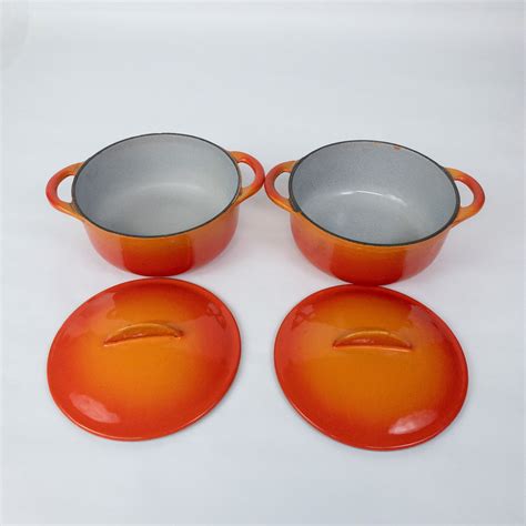 Le Creuset Enameled Cast Iron Cocotte Pair 1