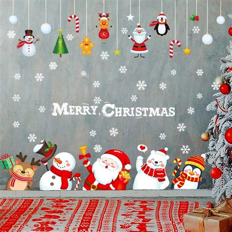 Amazon GGBOY Christmas Wall Decals Christmas Wall Stickers