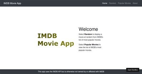 Imdbmovieapp Codesandbox