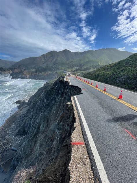 Highway 1 Collapse Strands Motorists in Big Sur After California Storm ...