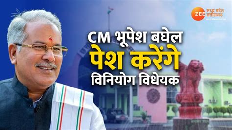 Chattisgarh Cm Bhupesh Baghel Will Present The Appropriation Bill In