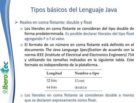 Identificadores Palabras Clave Y Tipos Java PPT